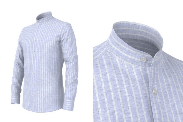 Camicia Colletto Coreano