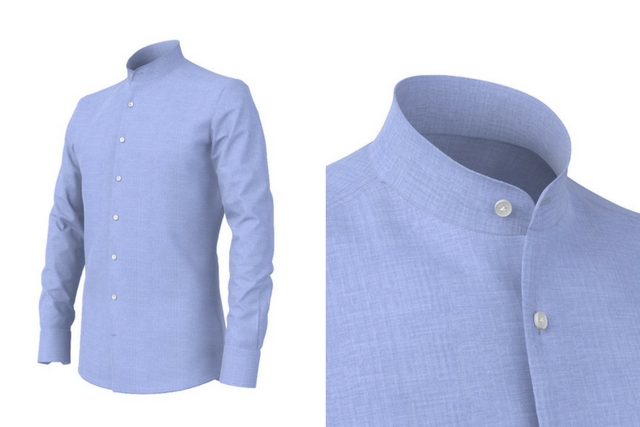 Camicia Colletto Coreano
