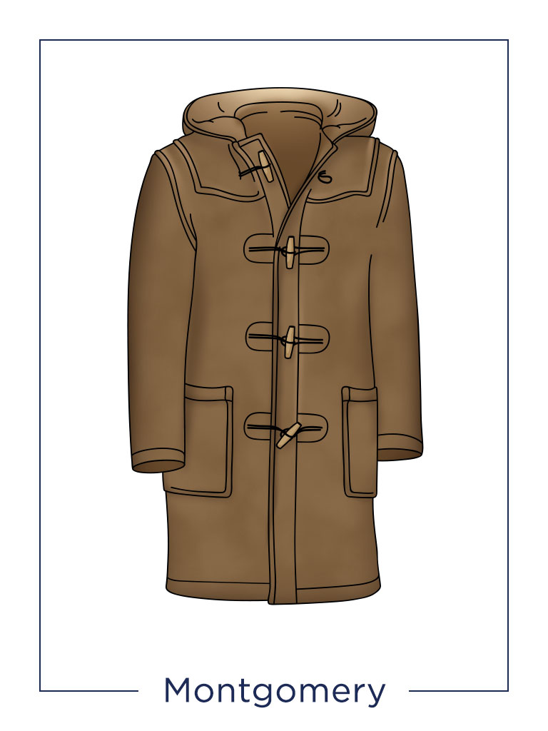 Cappotto uomo modello Montgomery