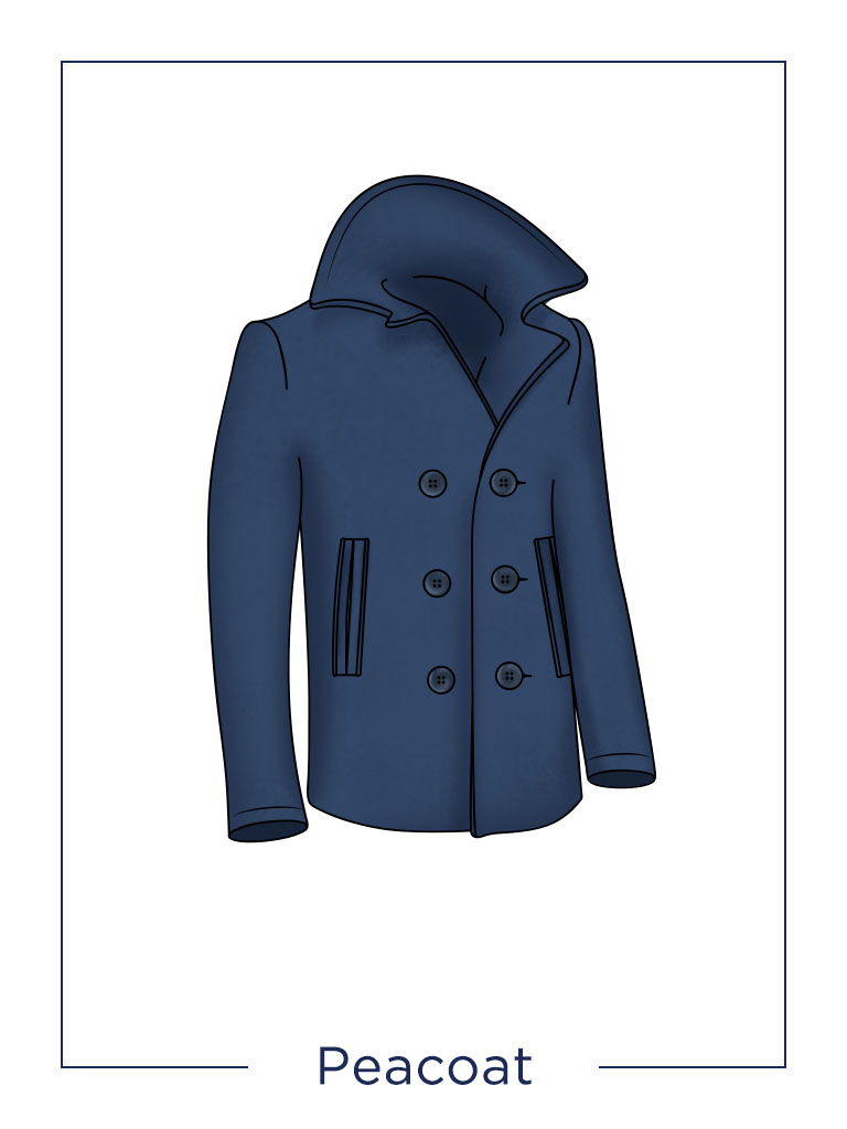Cappotto da uomo modello Peacoat
