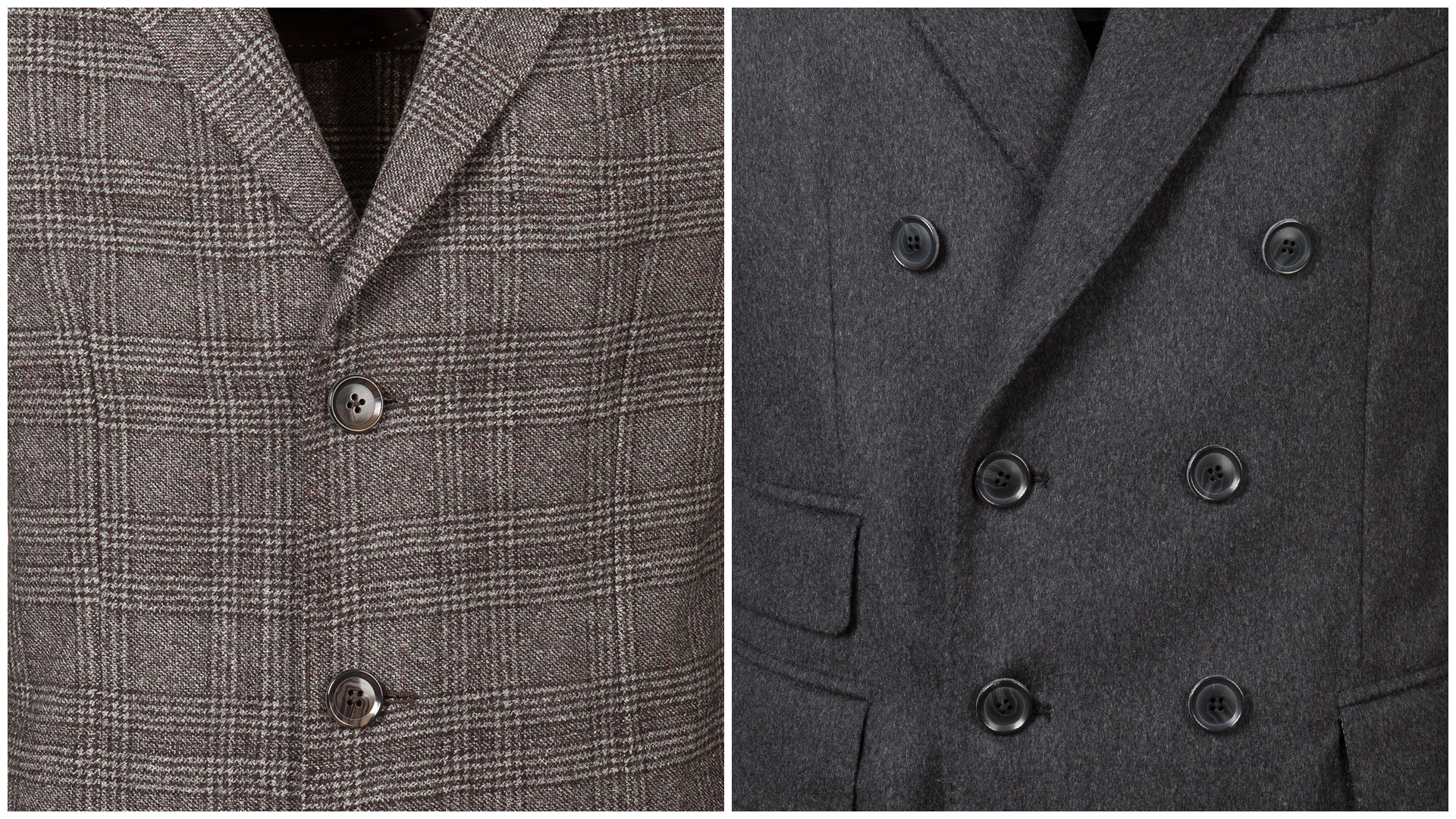 Cappotto da uomo, allacciatura monopetto e doppiopetto