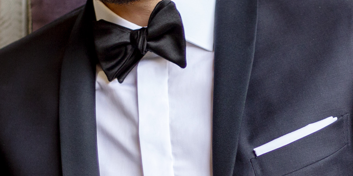Detail of a custom shirt with a concealed placket