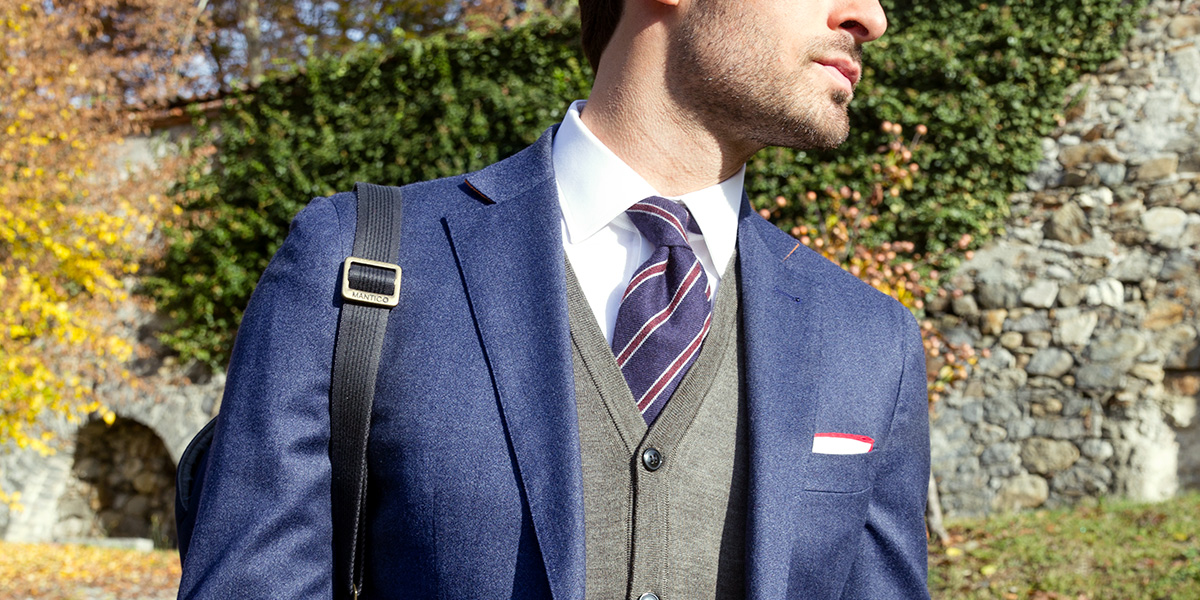 Handmade wool tie by Lanieri