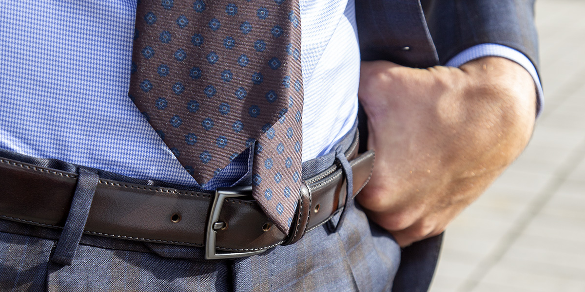 Handmade silk tie by Lanieri