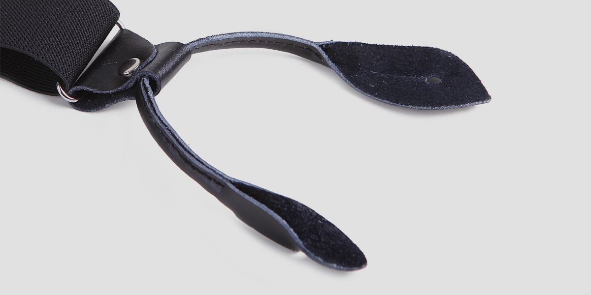Suspenders with buttonholes