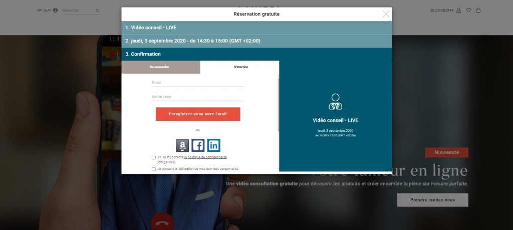 Profitez de l’expérience sartoriale Lanieri à distance avec l’aide d’un Style Advisor dédié.