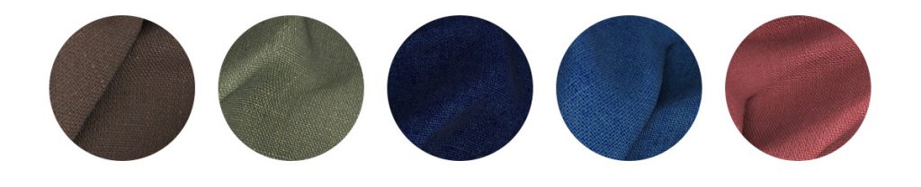 Tessuti in lino colorati prodotti da Solbiati
